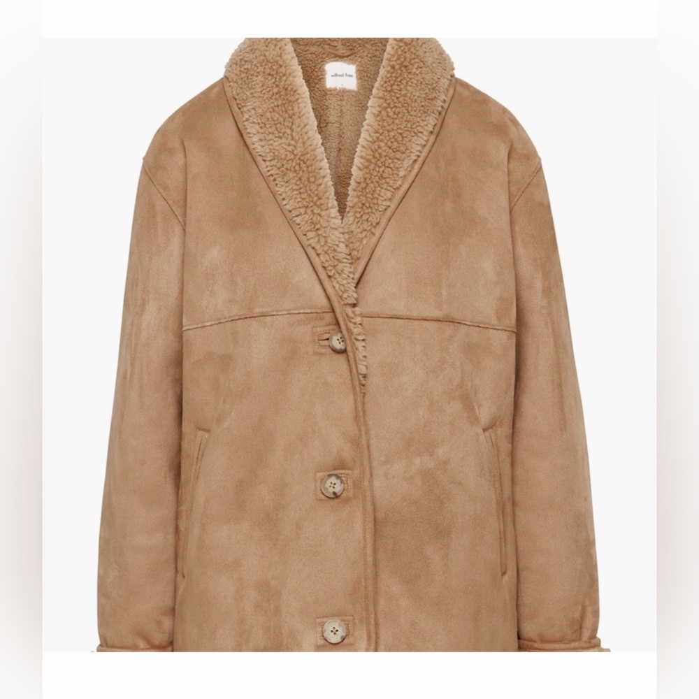 Aritzia Wilfred Deanna Sherpa jacket Sz Medium